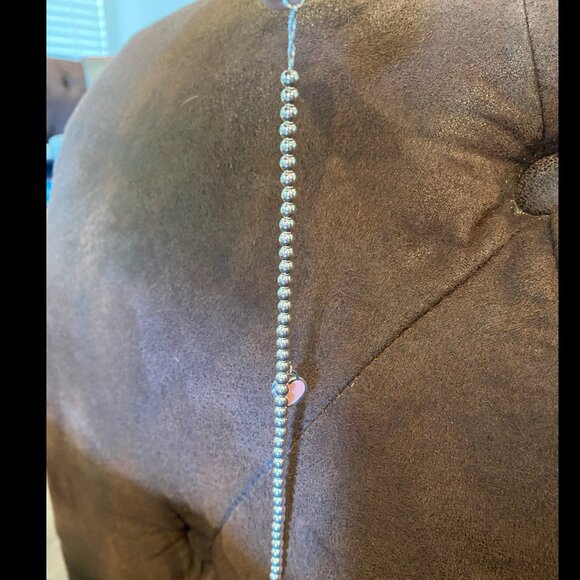 Return to Tiffany® Pink Heart Tag Bead Bracelet in Silver, 4 mm - Picture 9 of 10